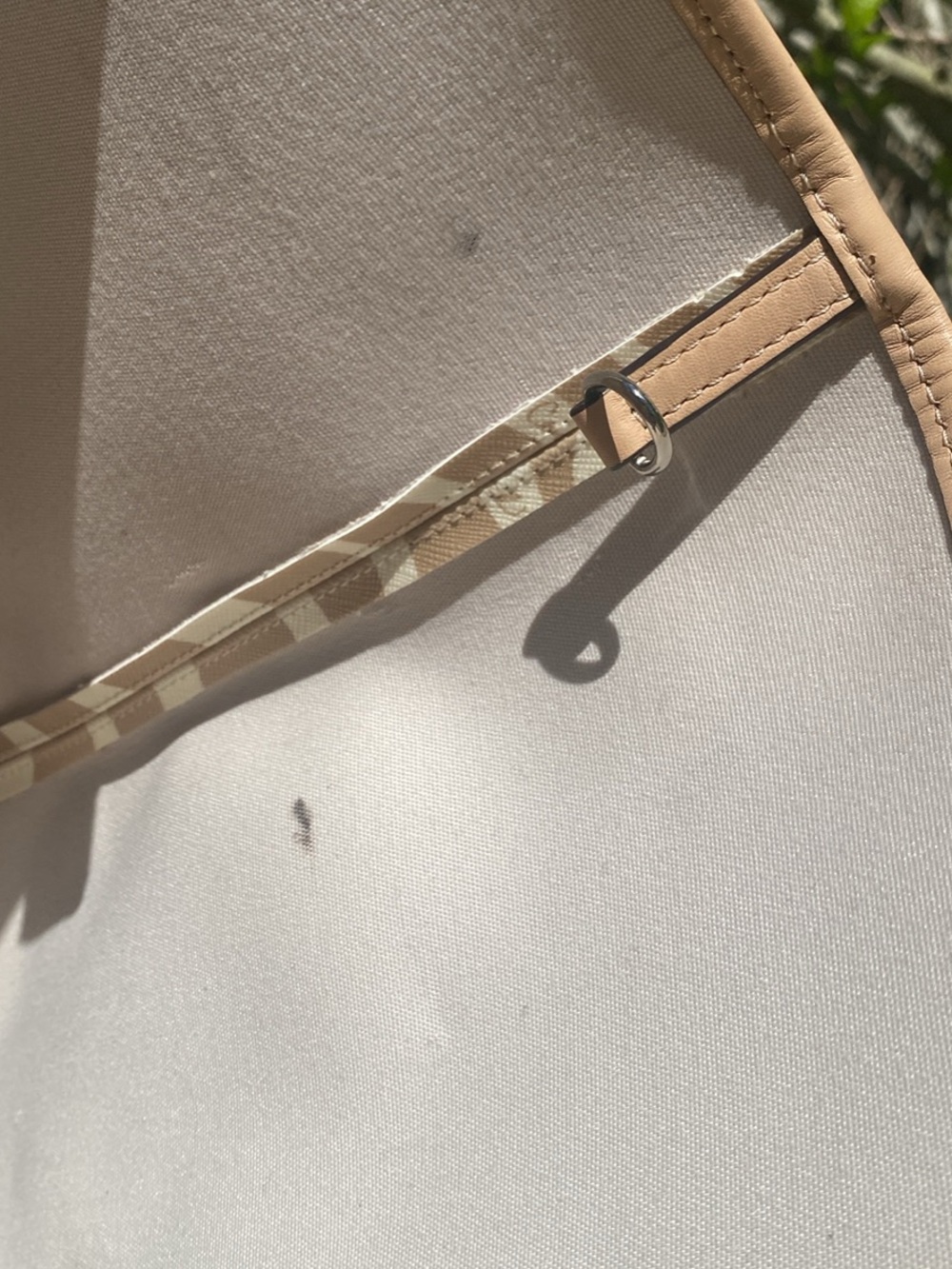 Coach Zebra-Print Beige and White Tote - Picture 5 of 6